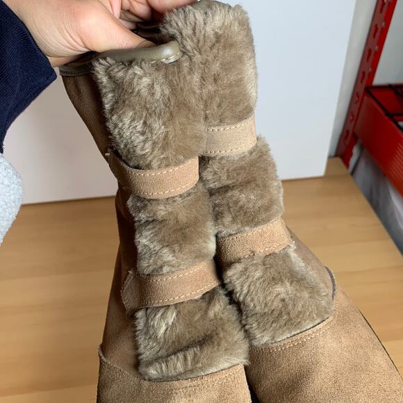 Yodelers Women's Brown Genuine Leather Boots Size 7 - Picture 10 of 14